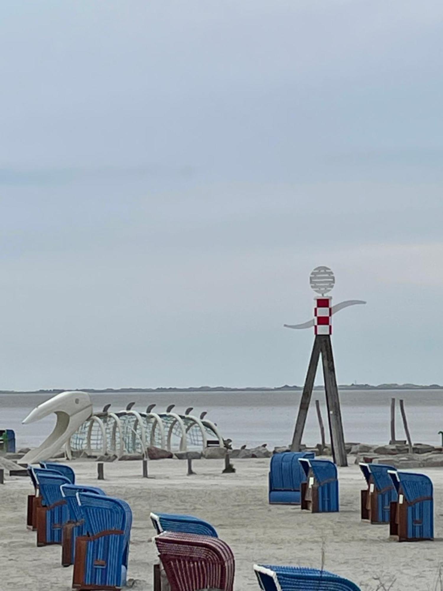 Willa Nordseekueste Am Deich Mit Schoenem Garten Neßmersiel Zewnętrze zdjęcie